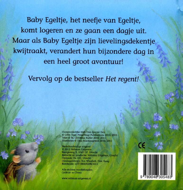 Het grote avontuur van egel achterkant