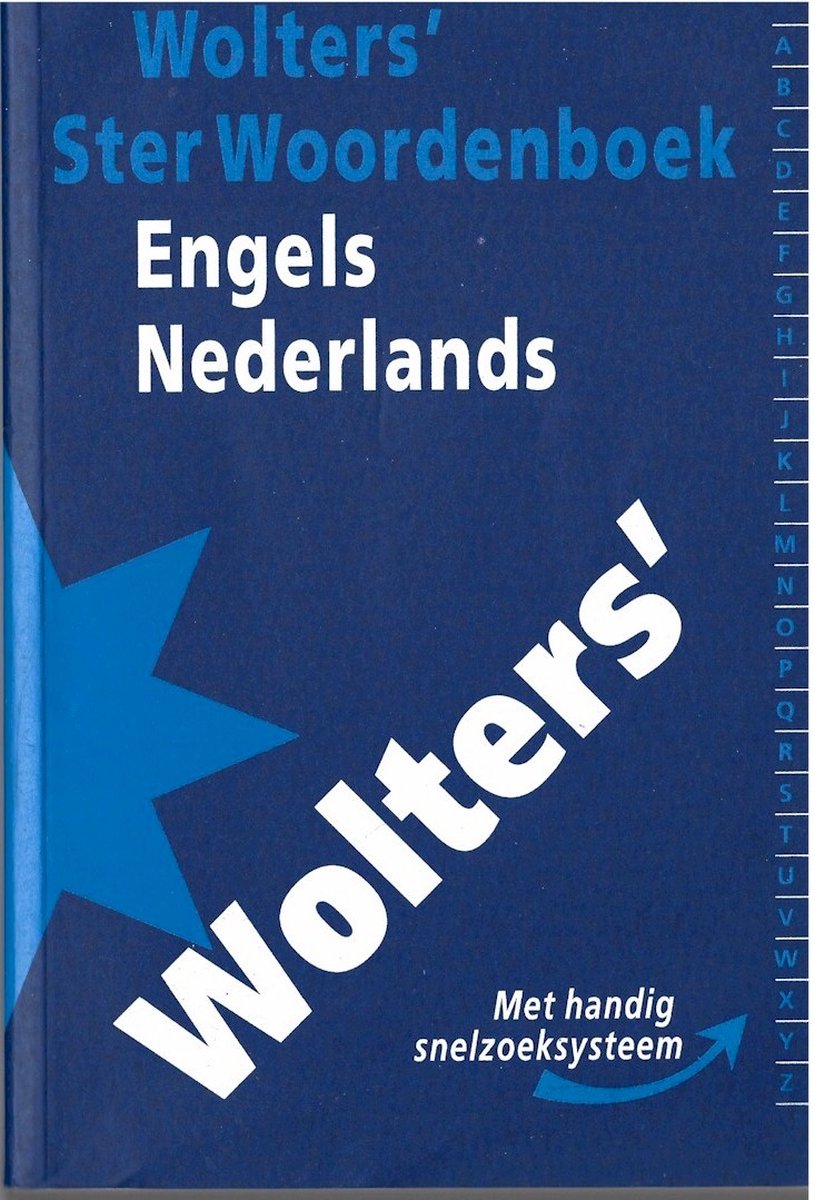 boekenbalie_9789066486669_cover Wolters' ster woordenboek / Engels-Nederlands / Wolters' ster woordenboek