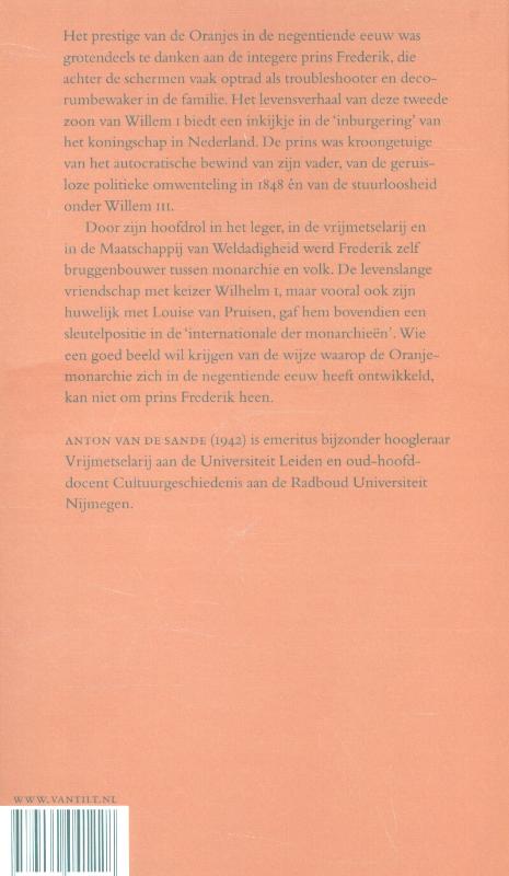 Prins Frederik der Nederlanden 1797-1881 Prins Frederik der Nederlanden 1797-1881 achterkant