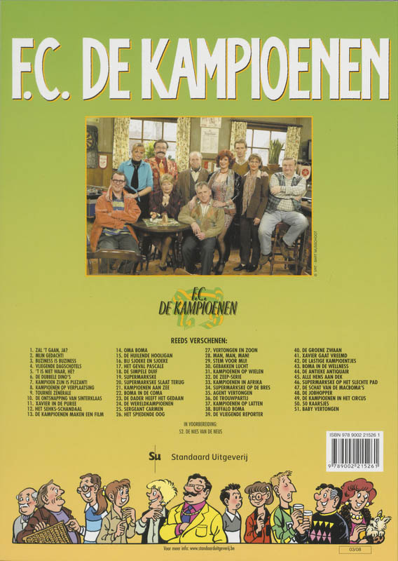 De huilende hooligan / F.C. De Kampioenen / 15 De huilende hooligan / F.C. De Kampioenen / 15 achterkant