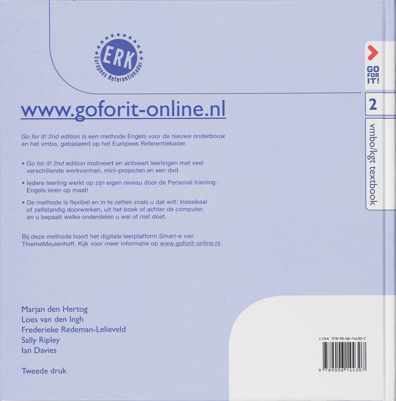 Go for it! 2 vmbo kgt Textbook Go for it! 2 vmbo kgt Textbook achterkant