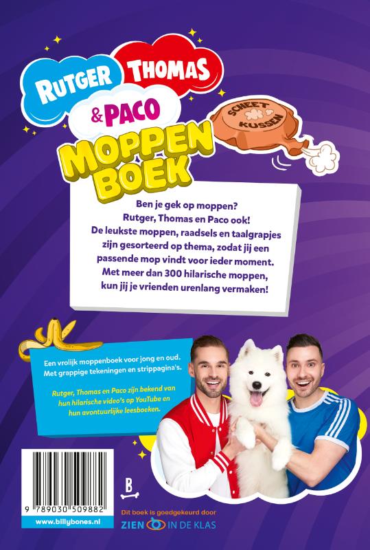 Moppenboek / Rutger, Thomas & Paco achterkant