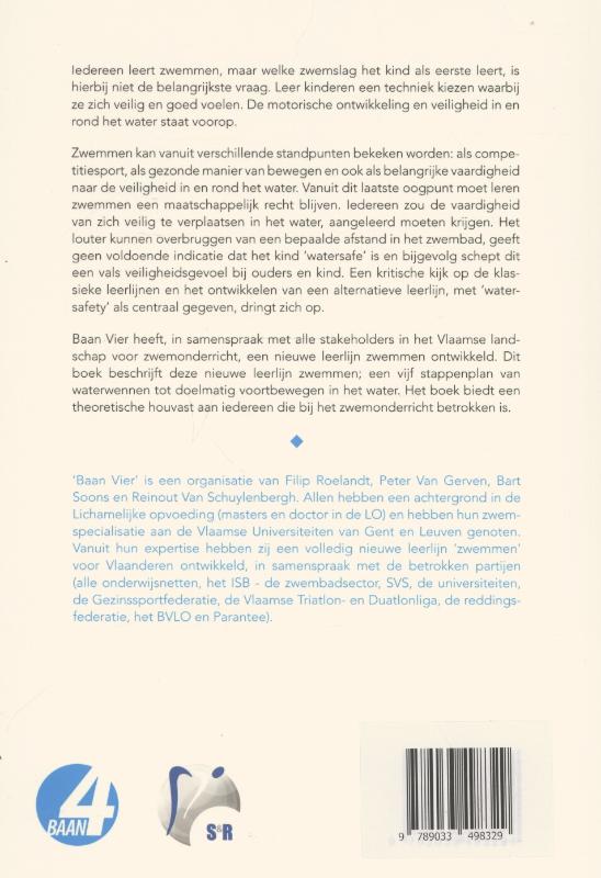 Een leerlijn zwemmen. Een theoretische beschouwing achterkant