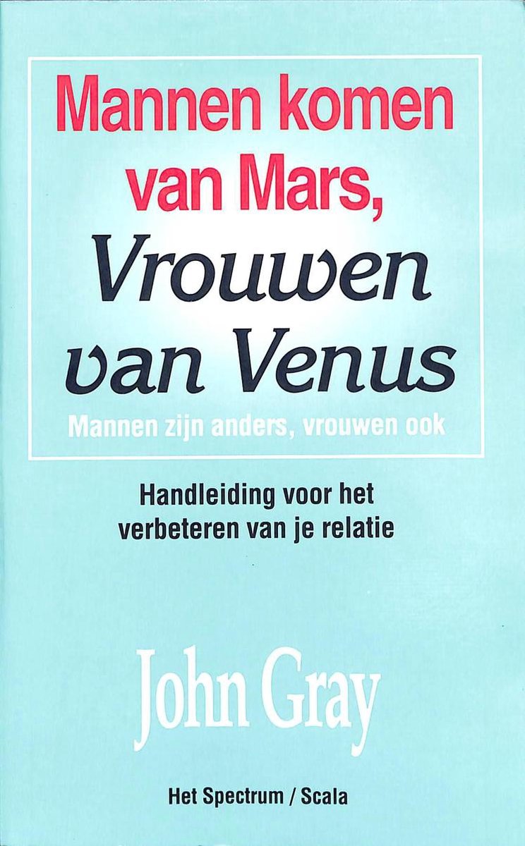 Mannen komen van Mars, vrouwen van Venus 