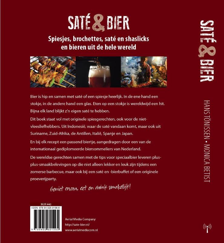 Saté & bier achterkant