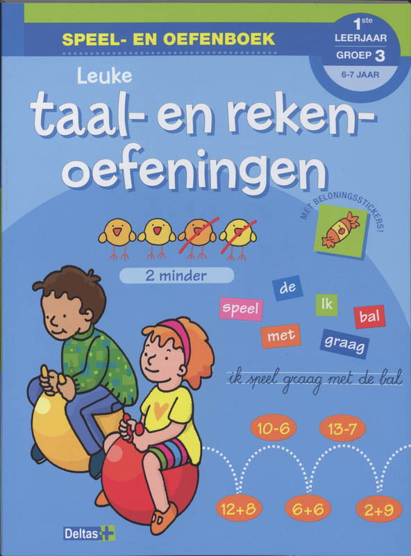 Speel -en oefenboek met stickers - Leuke taal- en rekenoefeningen (6-7 j.)