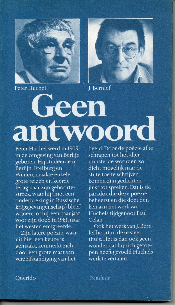 Geen antwoord / Transfusie