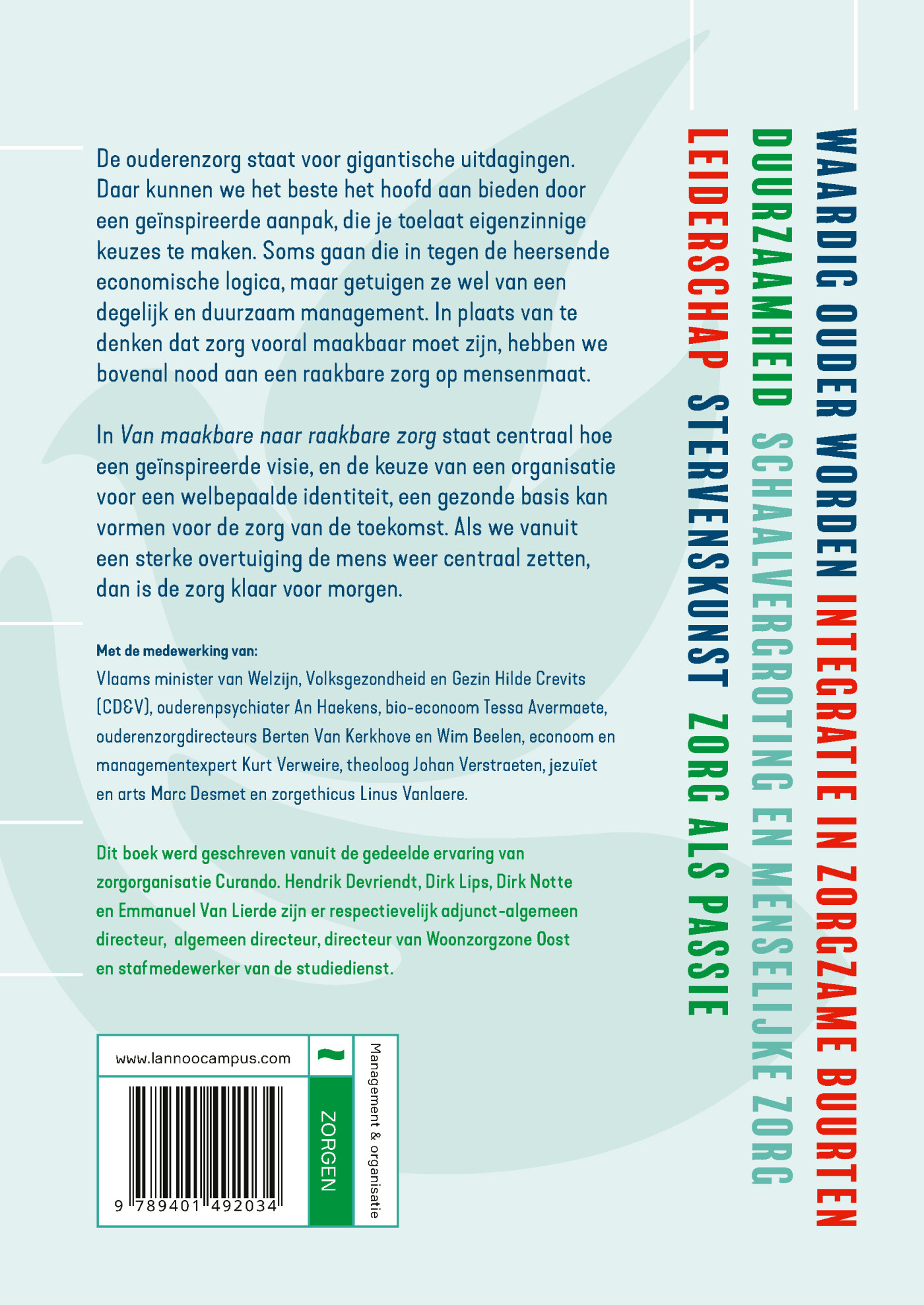 Van maakbare zorg naar raakbare zorg achterkant