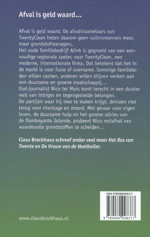 De zaak groen achterkant