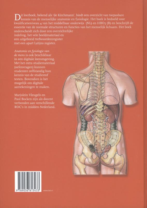 Anatomie en fysiologie van de mens kwalificatieniveau 4 achterkant
