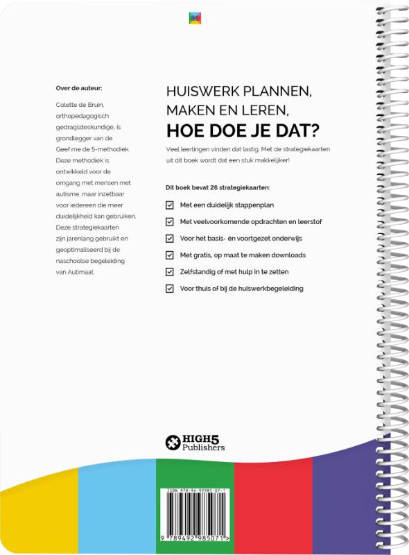 Strategiekaarten huiswerk / Geef me de 5 achterkant