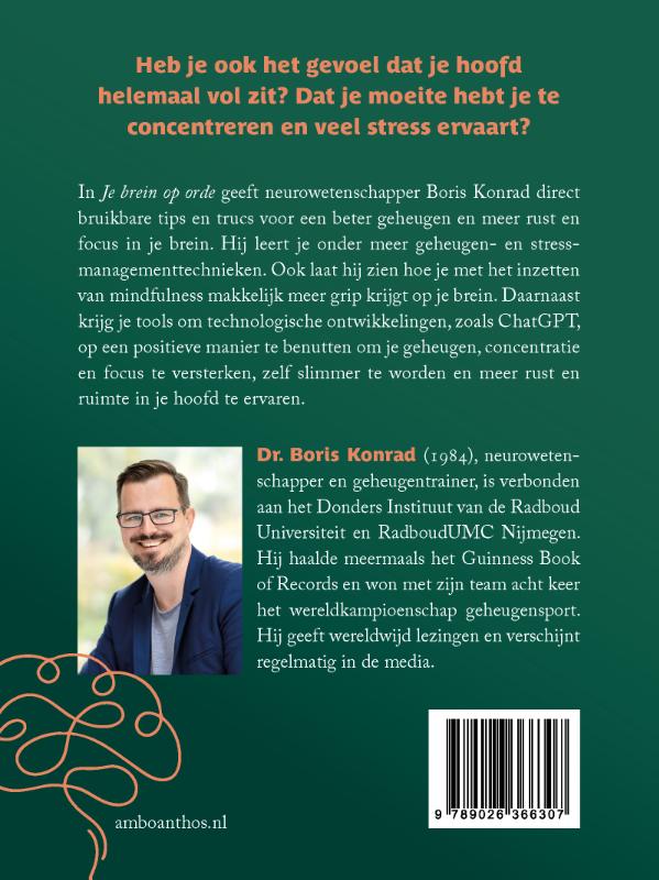 Je brein op orde achterkant