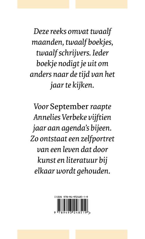 De Maanden 1 - September achterkant