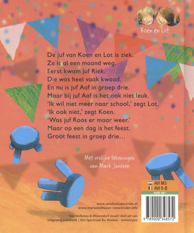 Feest in groep drie / Koen en Lot / 5 achterkant