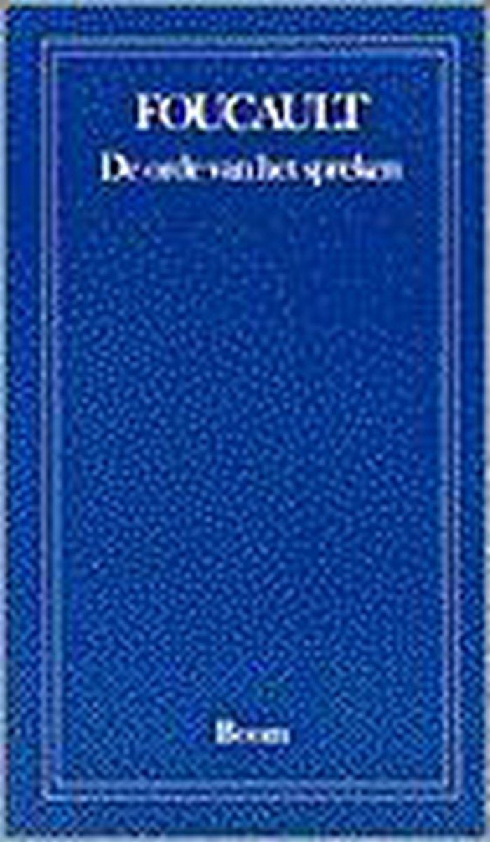 boekenbalie_9789060098684_cover De orde van het spreken / Boom klassiek