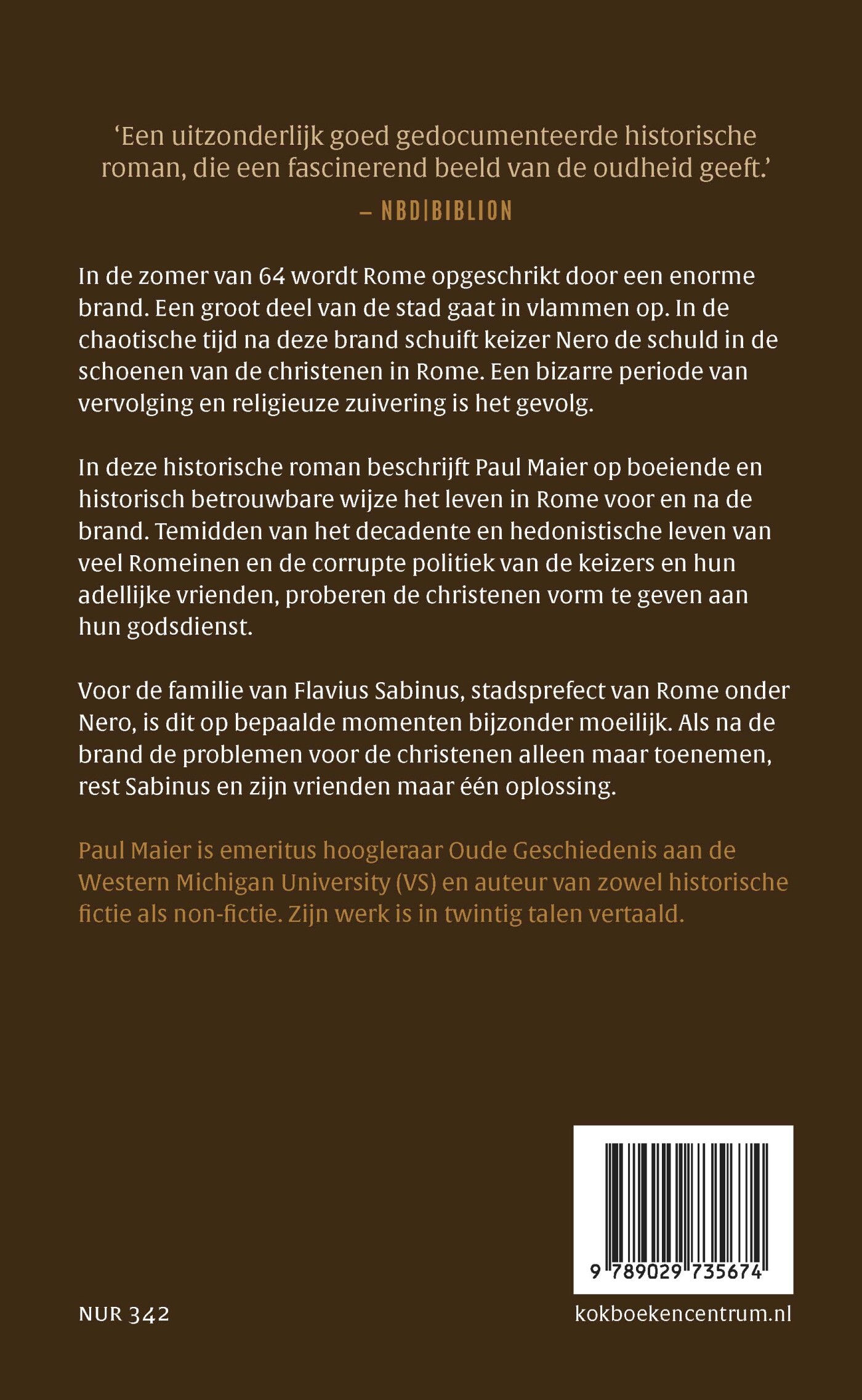 De brand van Rome achterkant