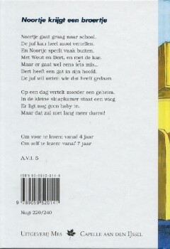 NOORTJE KRIJGT EEN BROERTJE achterkant