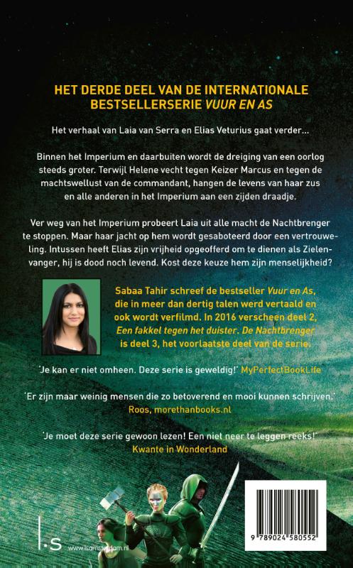 De Nachtbrenger / Vuur en as / 3 achterkant