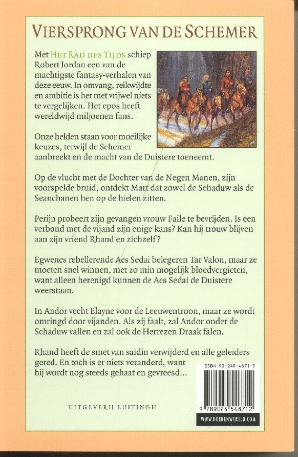 Viersprong van de schemer / Het Rad des Tijds / 10 achterkant