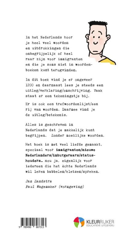 Uitdrukkingen, straattaal en ander Nederlands... achterkant