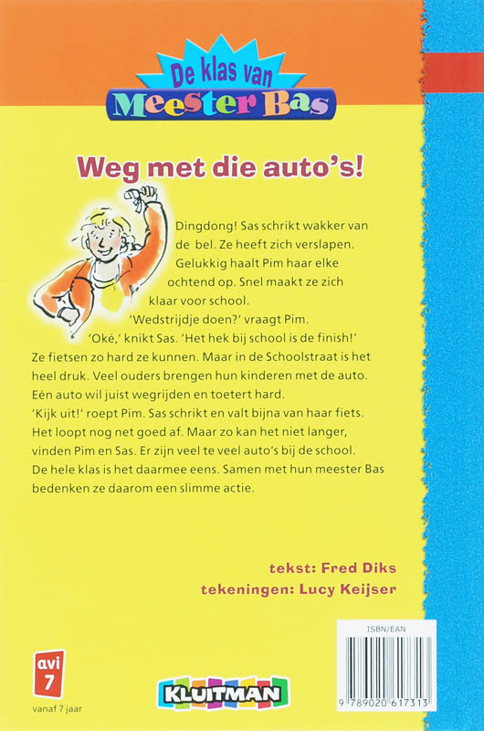 Weg met die auto's / De klas van meester Bas achterkant