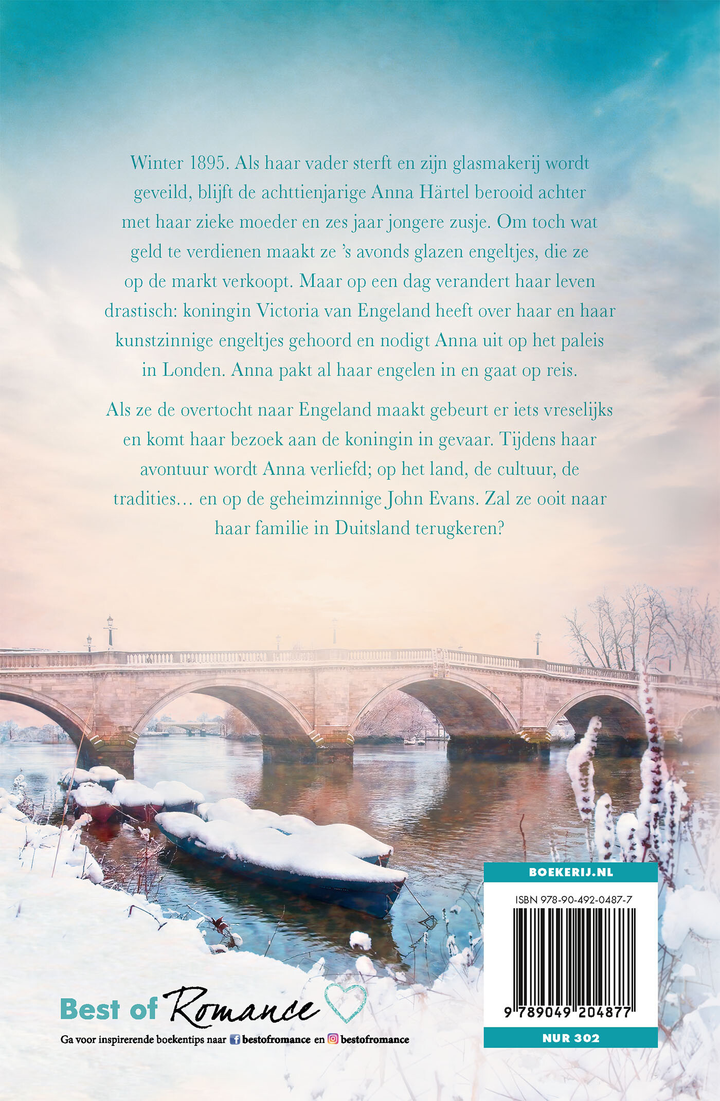 Winterengel achterkant