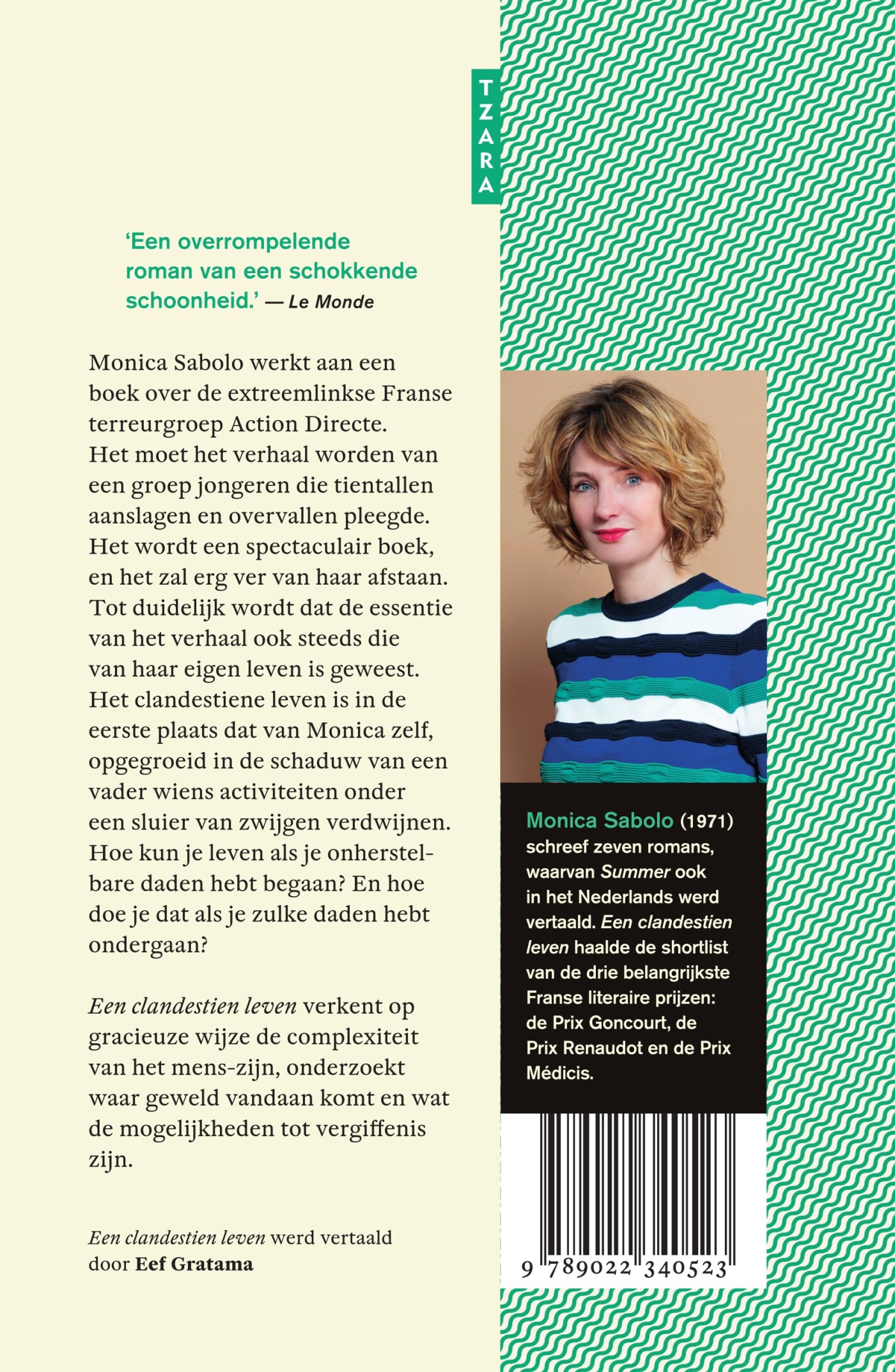 Een clandestien leven achterkant