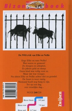 De wraak van Ellie en Nellie / Bizon boek achterkant
