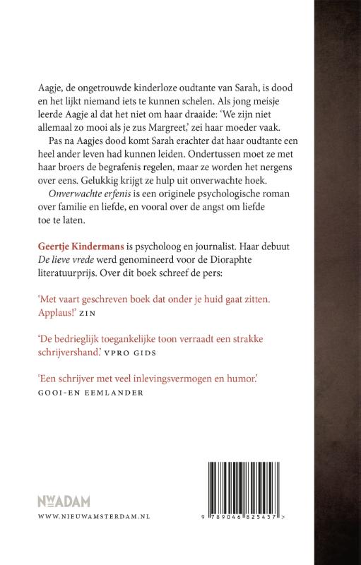 Onverwachte erfenis Onverwachte erfenis achterkant