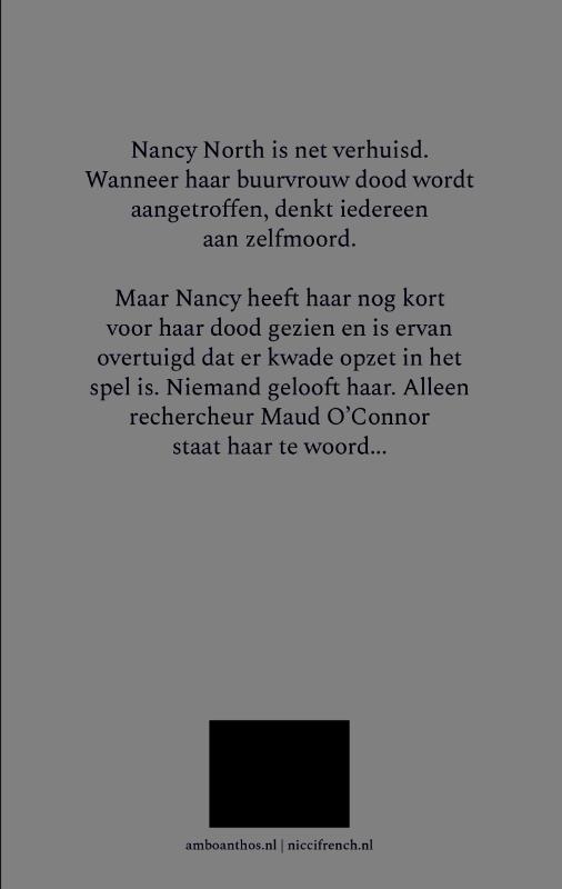 Stemmen in het duister / Rechercheur Maud O'Connor achterkant