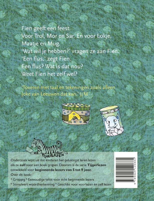 Fien wil een flus / Tijgerlezen achterkant