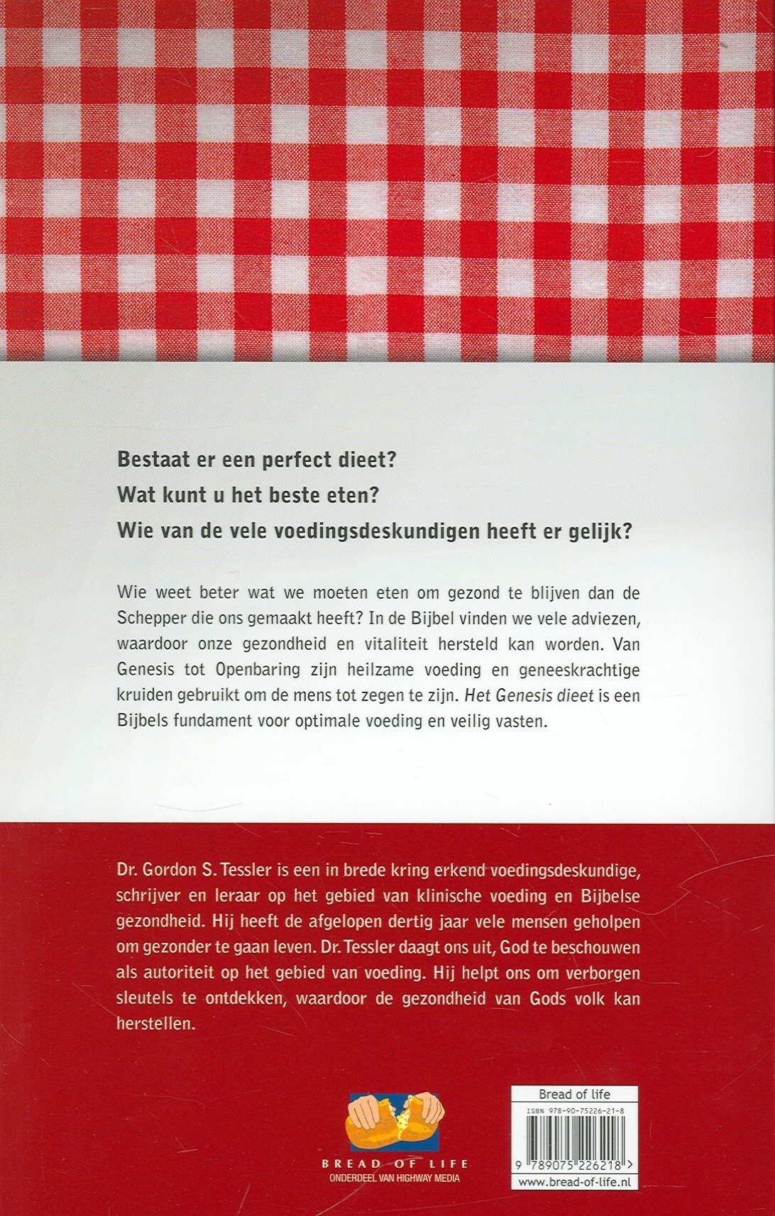 Het Genesis dieet Het Genesis dieet achterkant