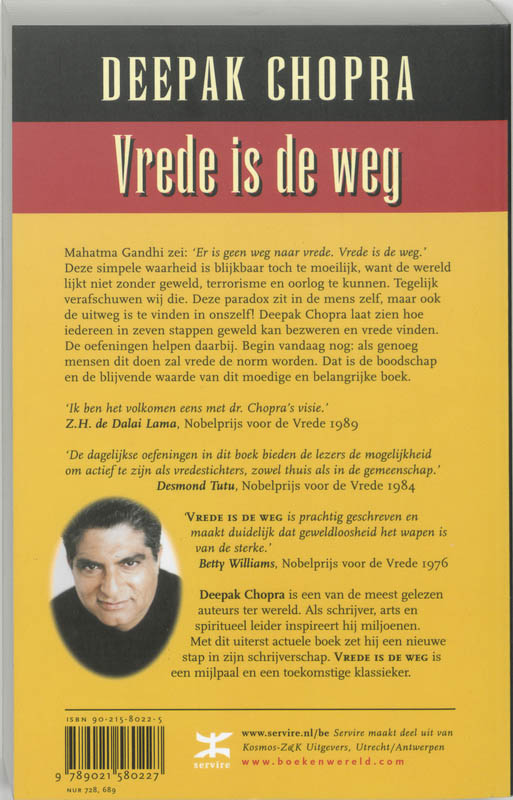Vrede is de weg Vrede is de weg achterkant