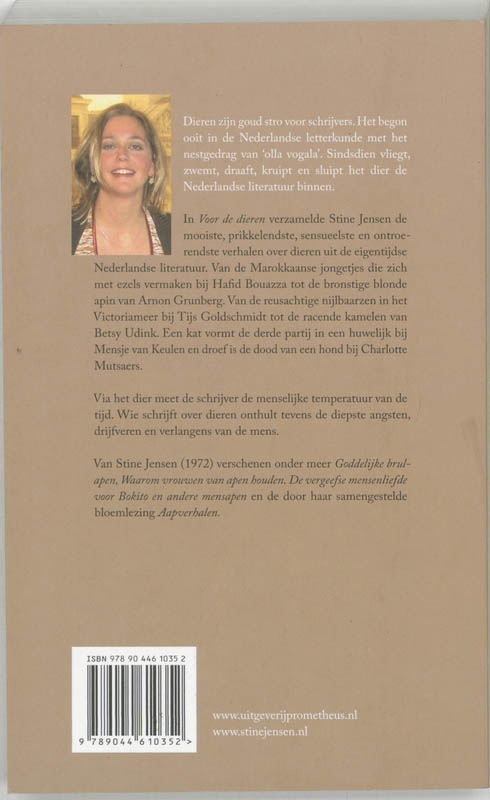 Voor de dieren achterkant