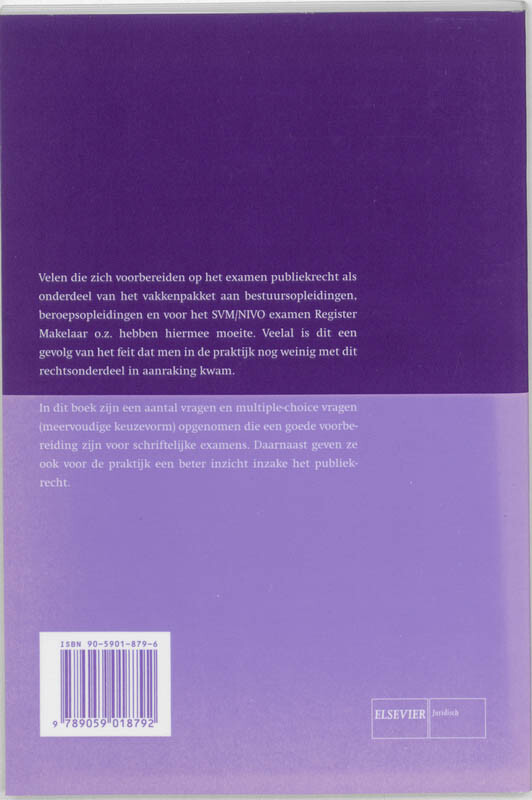 Repetitieboek publiekrecht achterkant