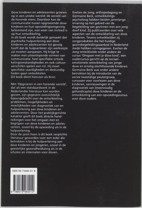Opgroeien in een horende wereld achterkant