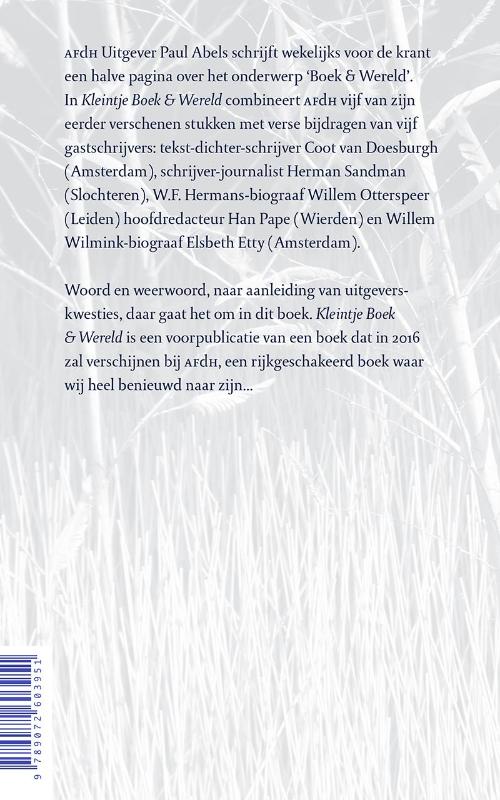 Kleintje – Boek & Wereld achterkant
