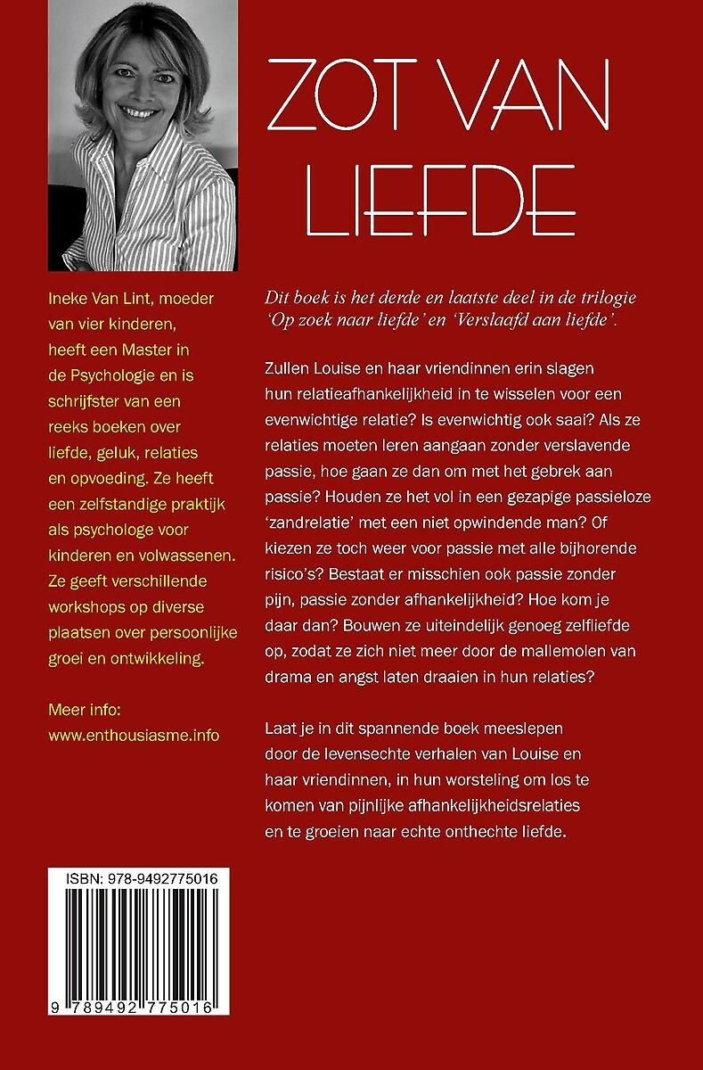 Zot van liefde achterkant