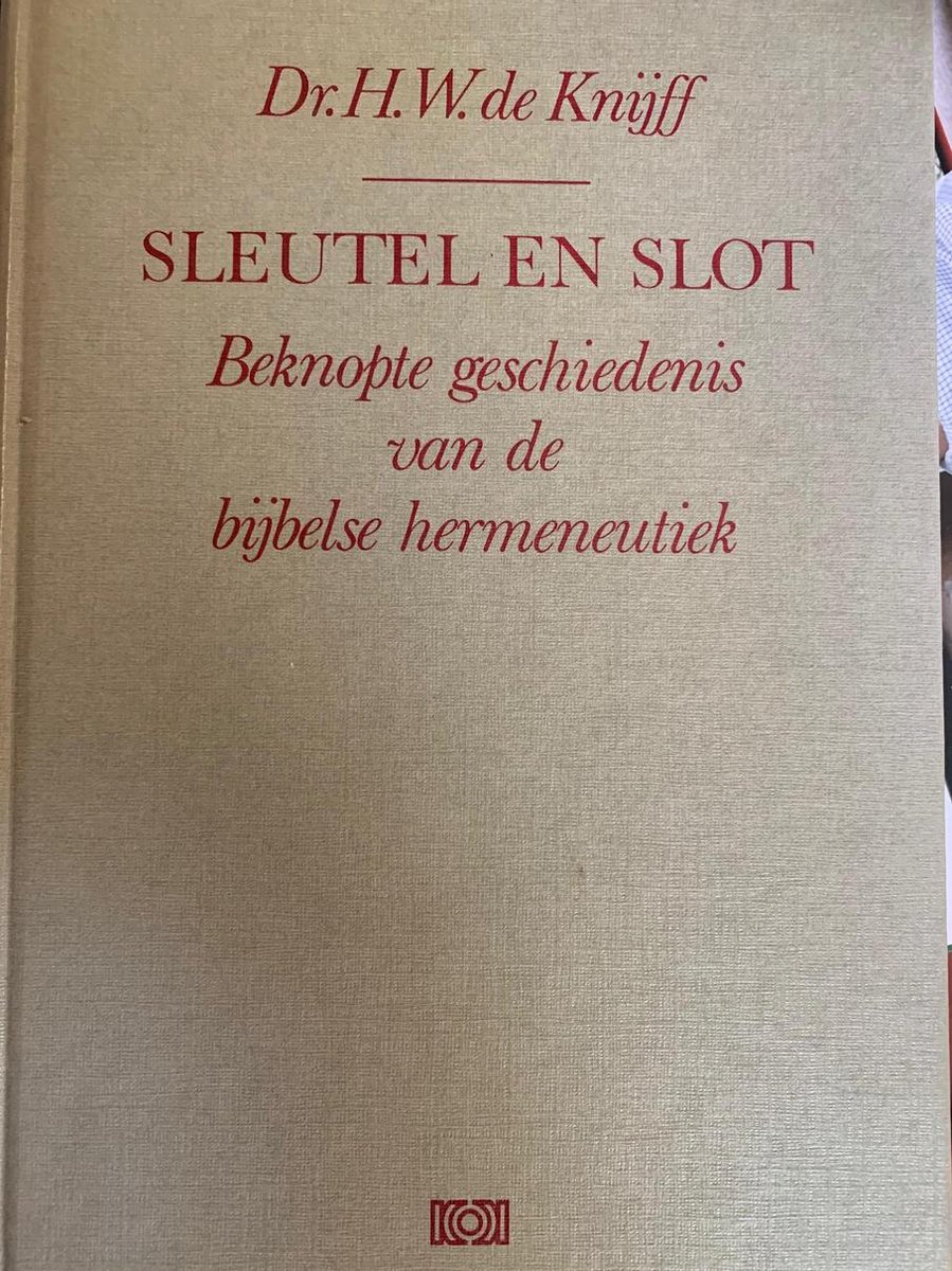 H. De Knijff Sleutel En Slot