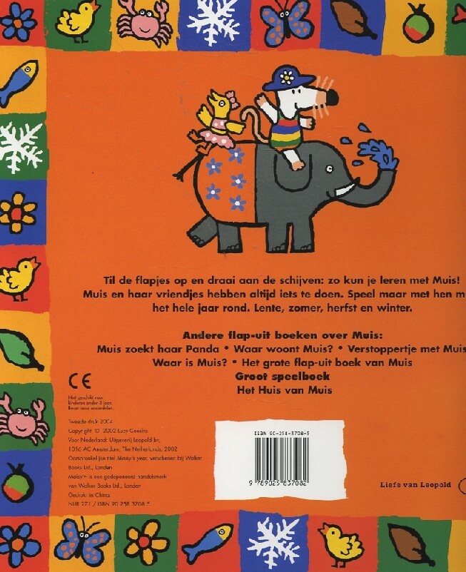 Een jaar met Muis / Een flap-uit boek achterkant