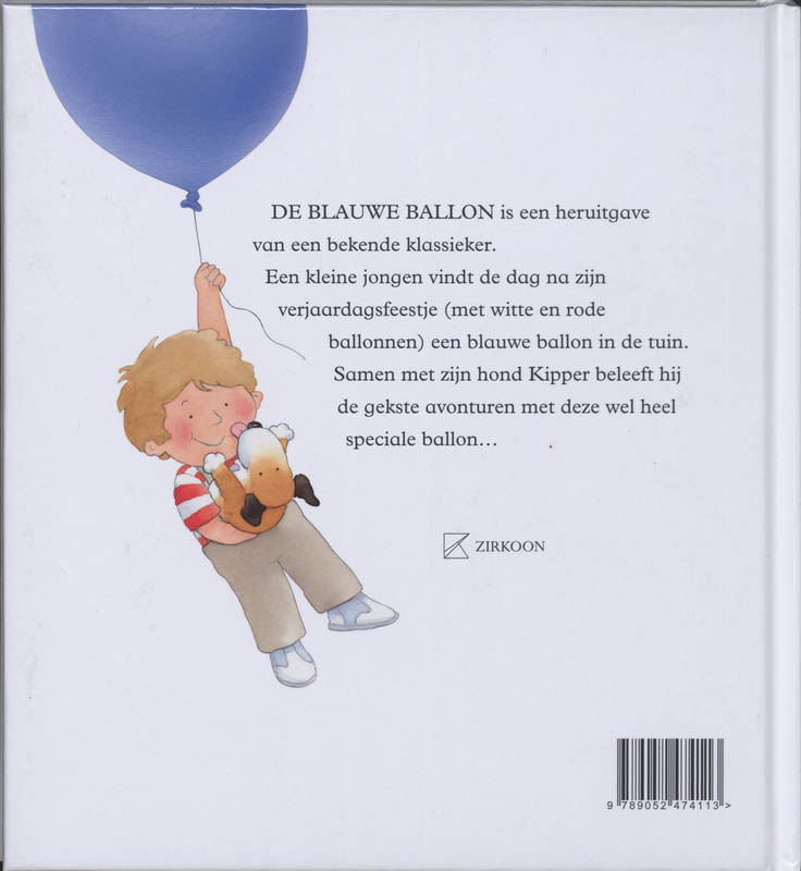 De blauwe ballon achterkant