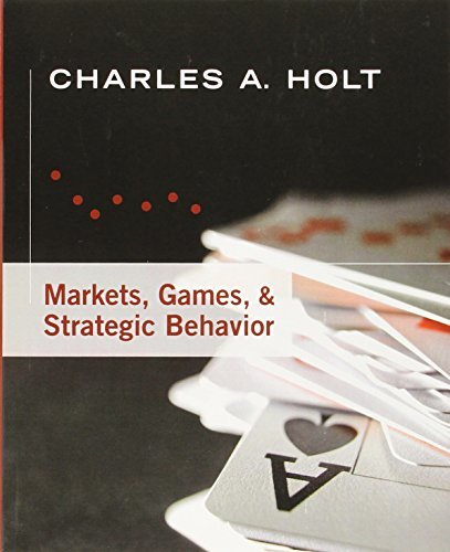 Markets, Games, & Strategic Behavior