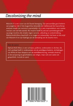 20 vragen en antwoorden over Malcolm X / Decolonizing the mind / 3 achterkant