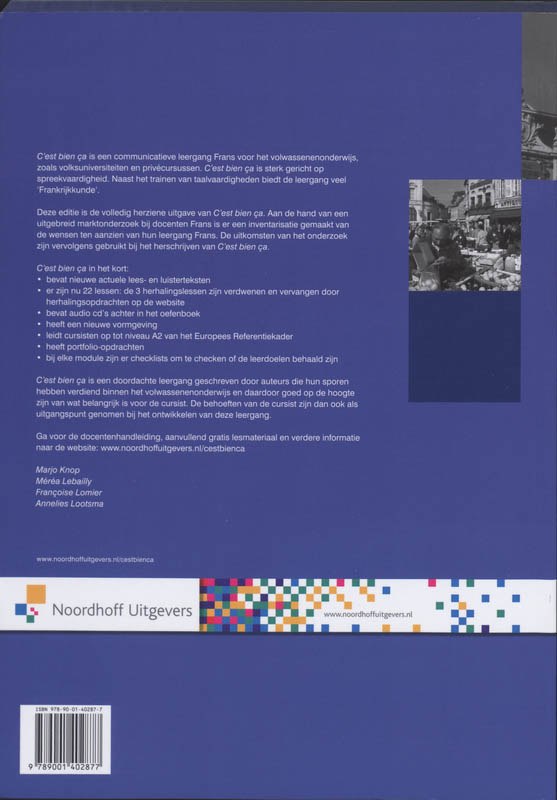 C'est bien ça - oefenboek deel 1 / Werkboek achterkant