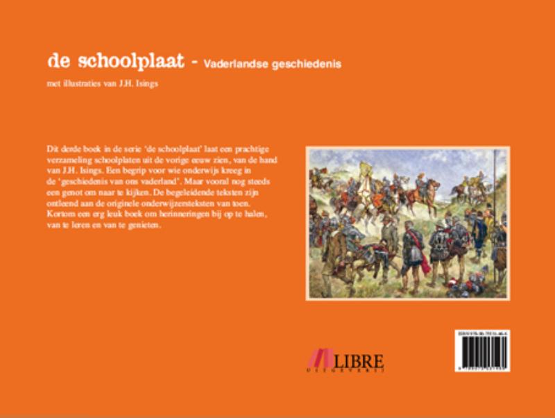 De schoolplaat Vaderlandse Geschiedenis achterkant