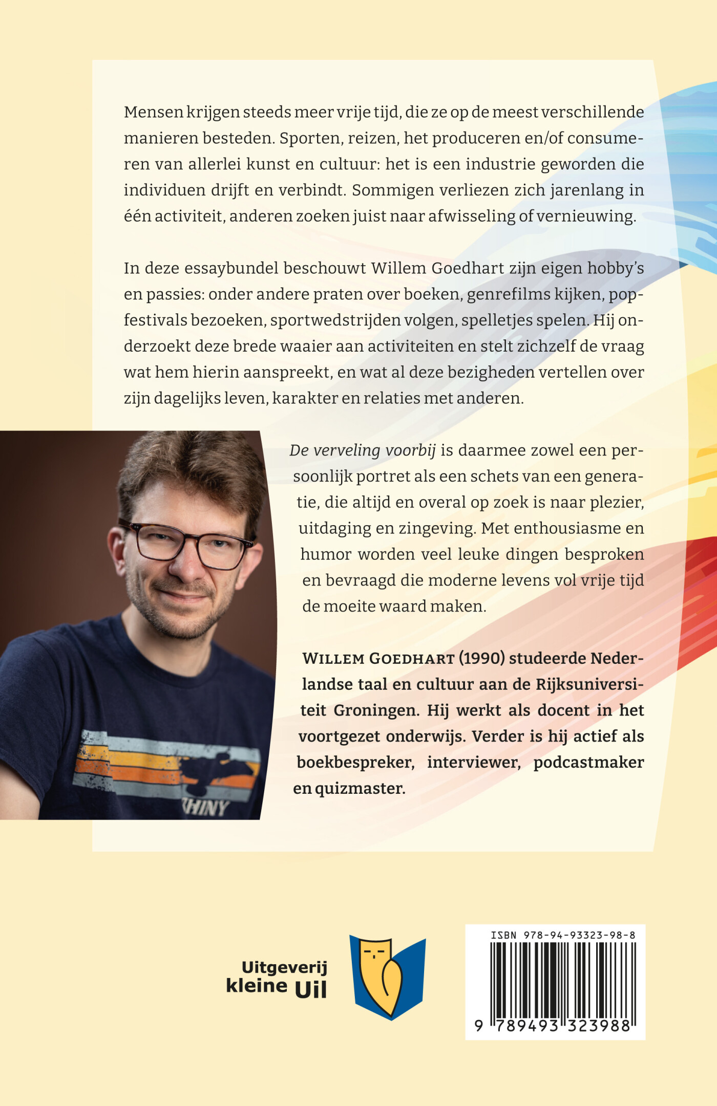 De verveling voorbij achterkant