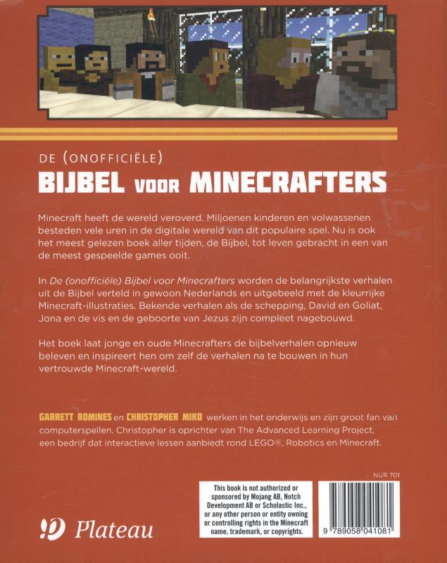 De (onofficiële) Bijbel voor Minecrafters achterkant