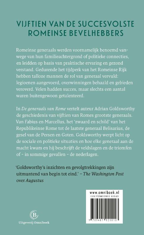 De generaals van Rome achterkant