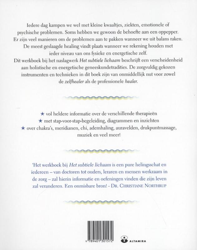 Het subtiele lichaam werkboek achterkant