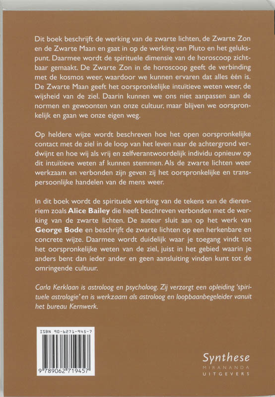 Spirituele astrologie / Synthese Spirituele astrologie / Synthese achterkant